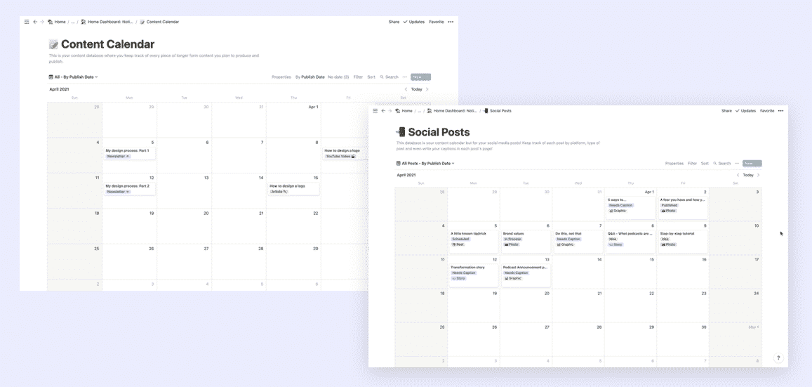 Notion Calendar Views