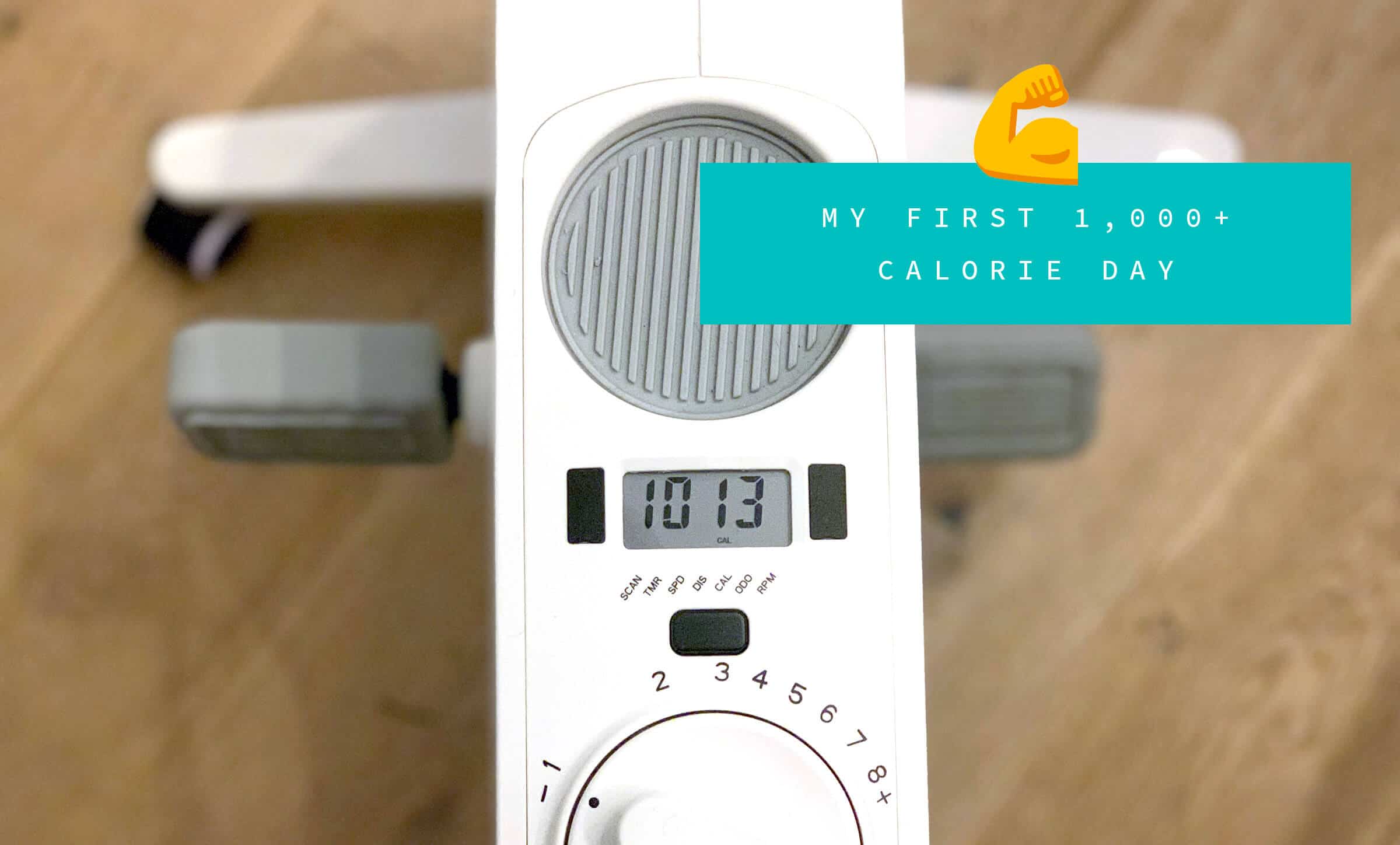 My first 1,000 calorie day on the bike