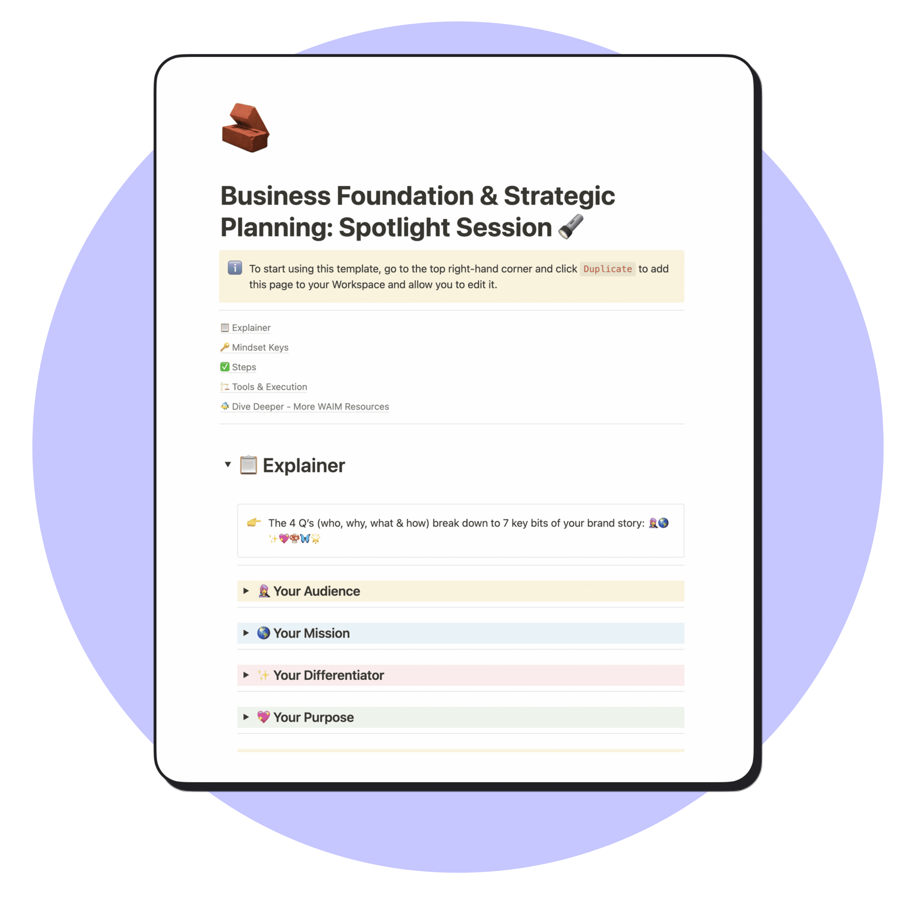 Foundation Spotlight Workbook