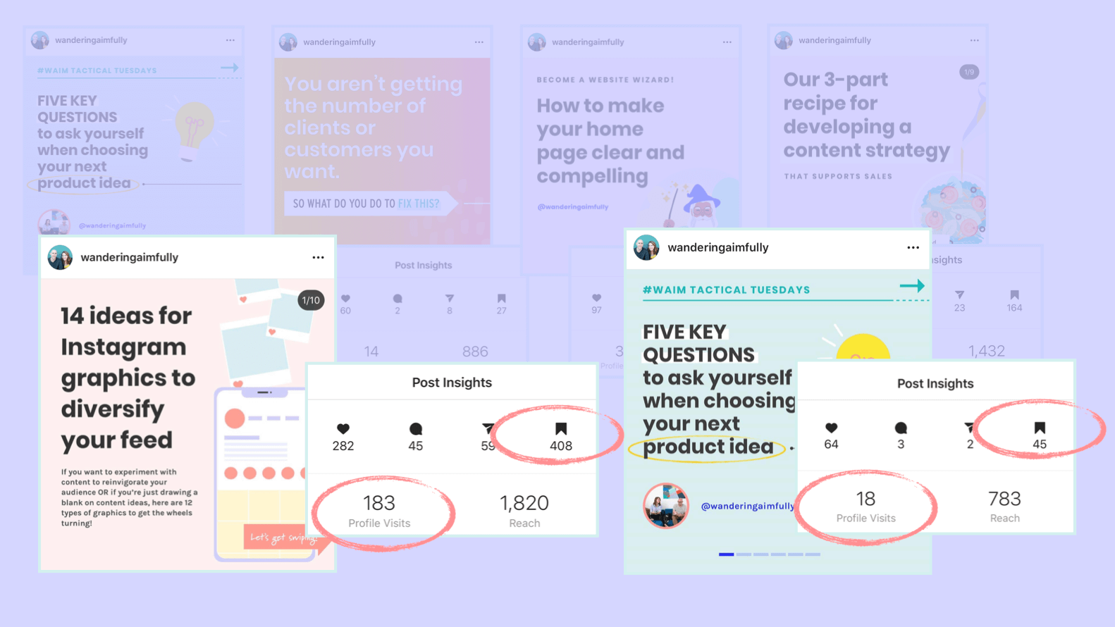 Slider Comparison from @wanderingaimfully