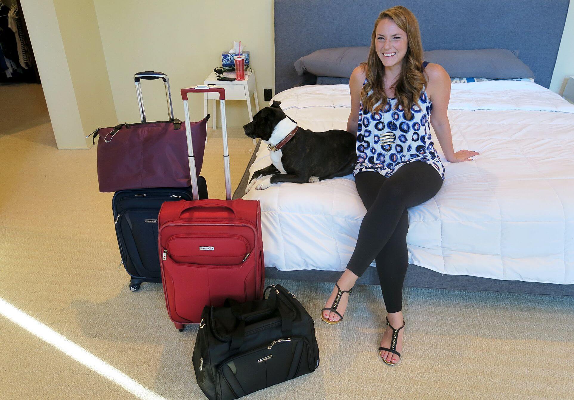 Caroline Zook and Samsonite Luggage