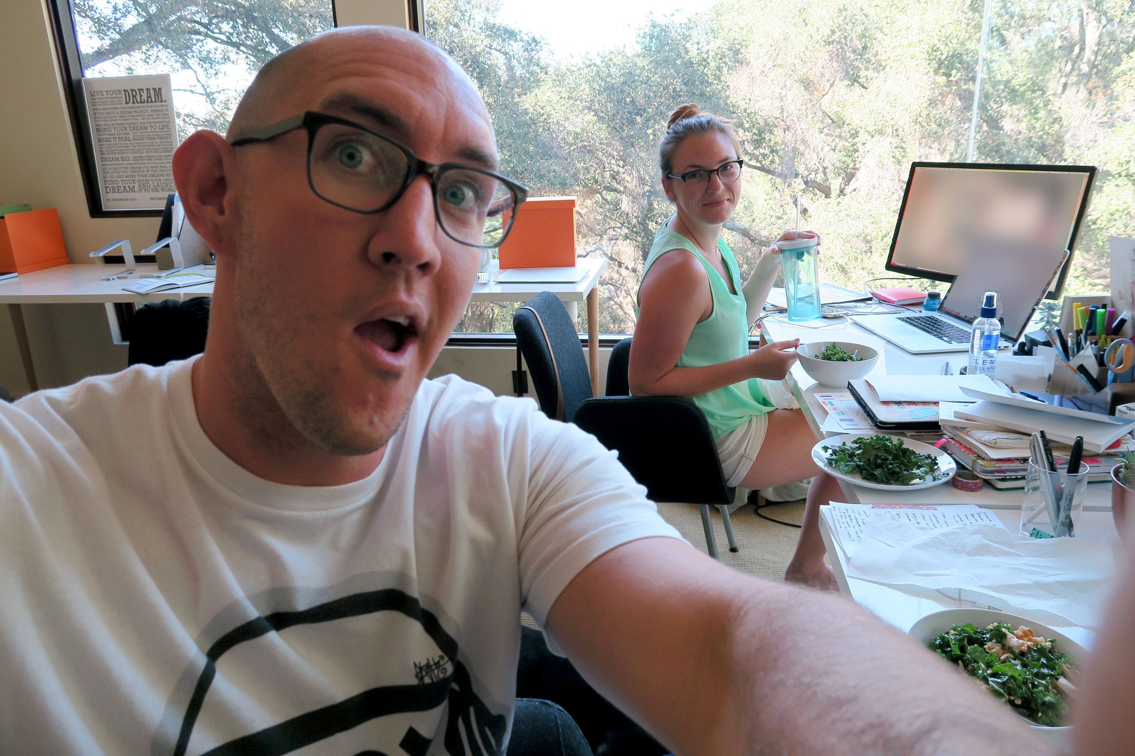 Caroline and Jason taking action