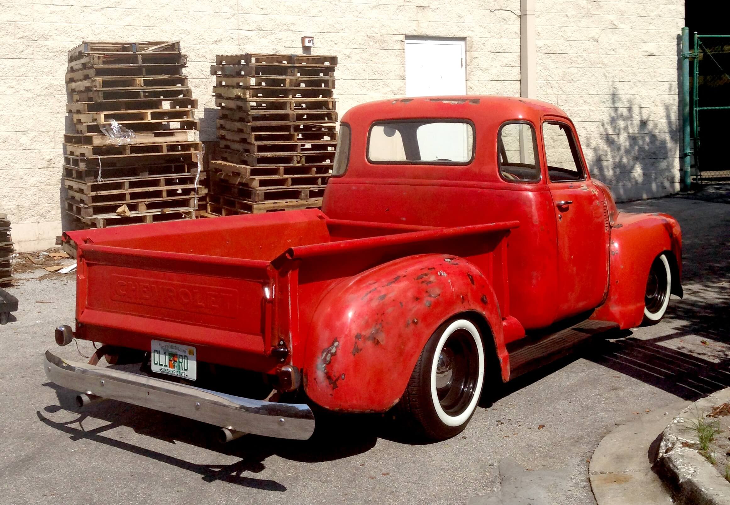 Chevy 3100 getting reclaimed wood