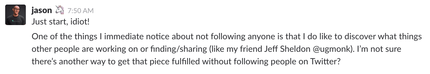 Discovery without Twitter