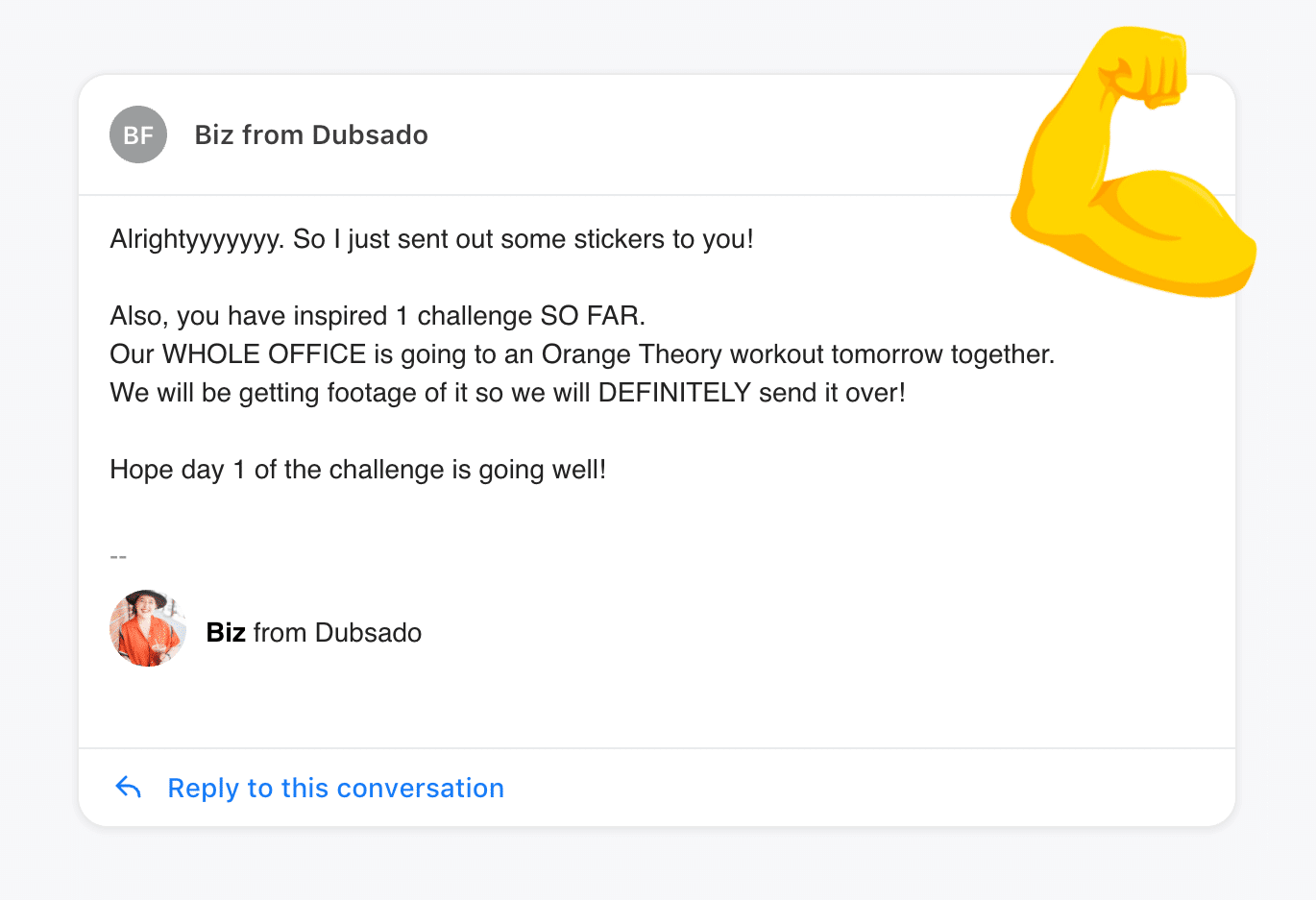 Dubsado team takes on OrangeTheory