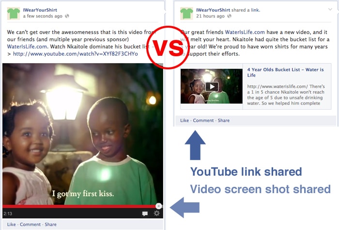 Post a Screenshot of a YouTube Video on Facebook
