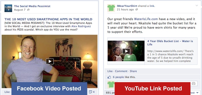 Facebook and YouTube Video