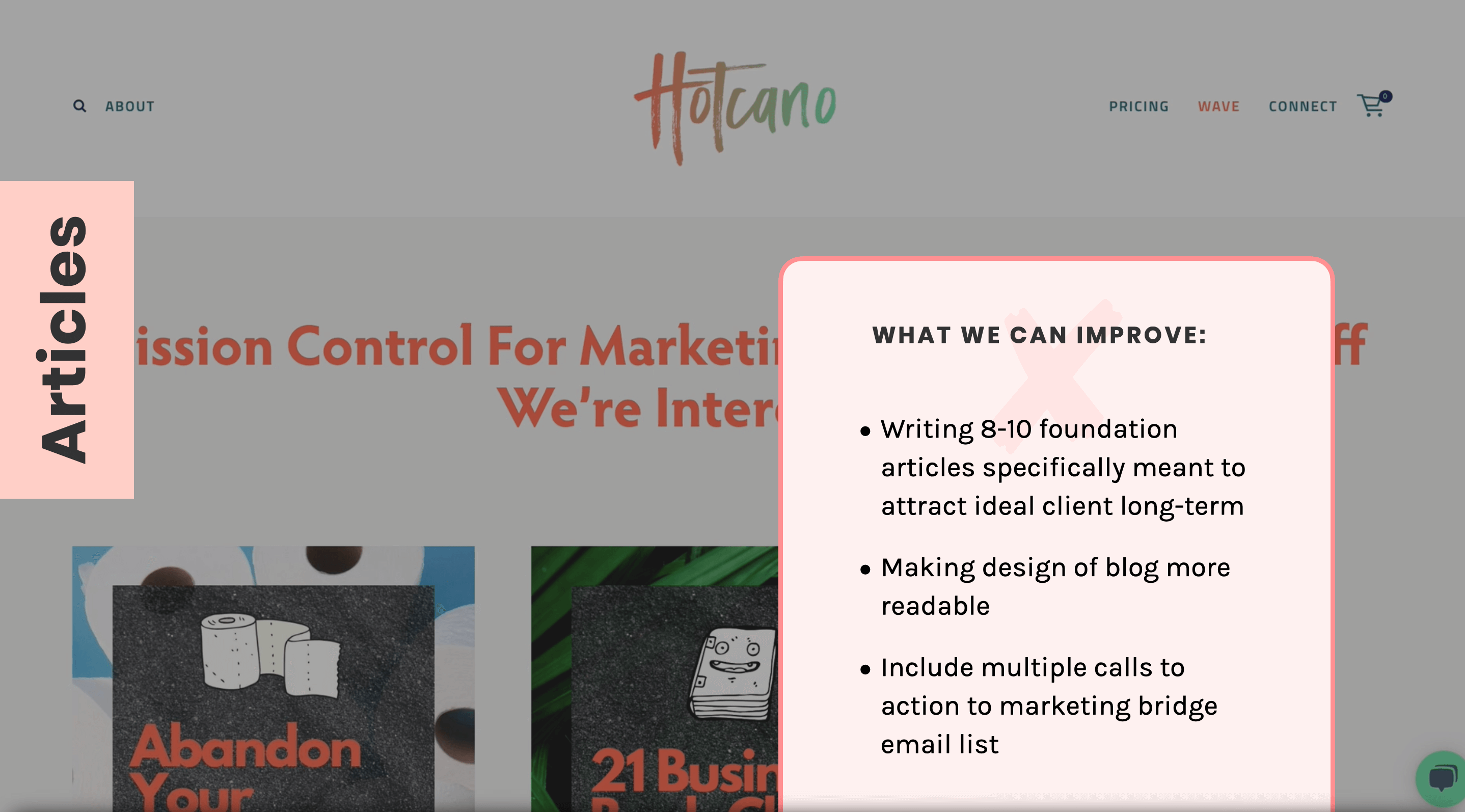 Hotcano foundation article improvments
