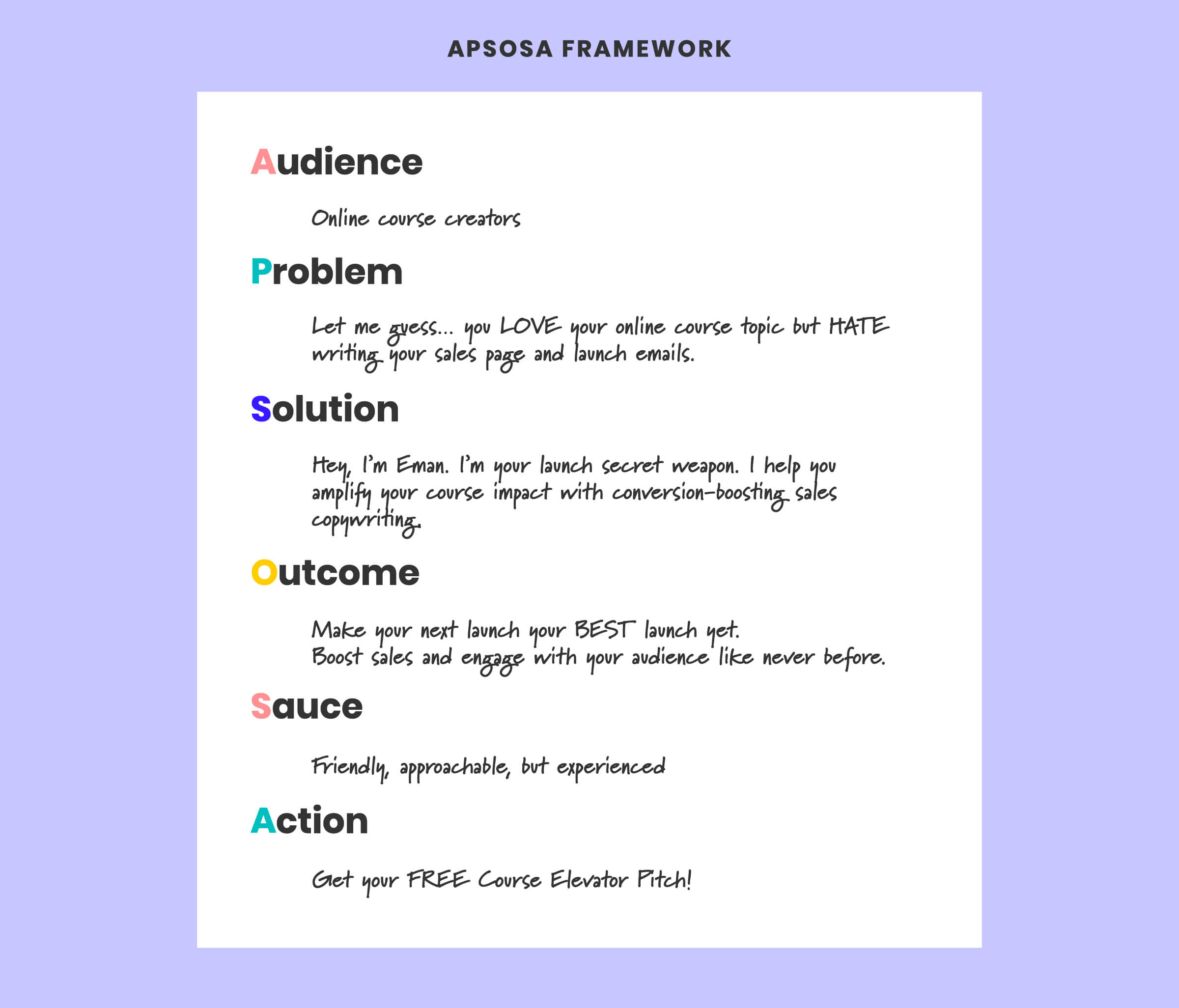 APSOSA Framework