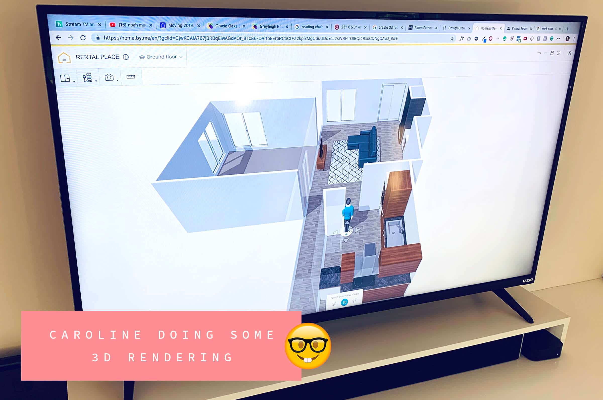 Measuring where my desk will go