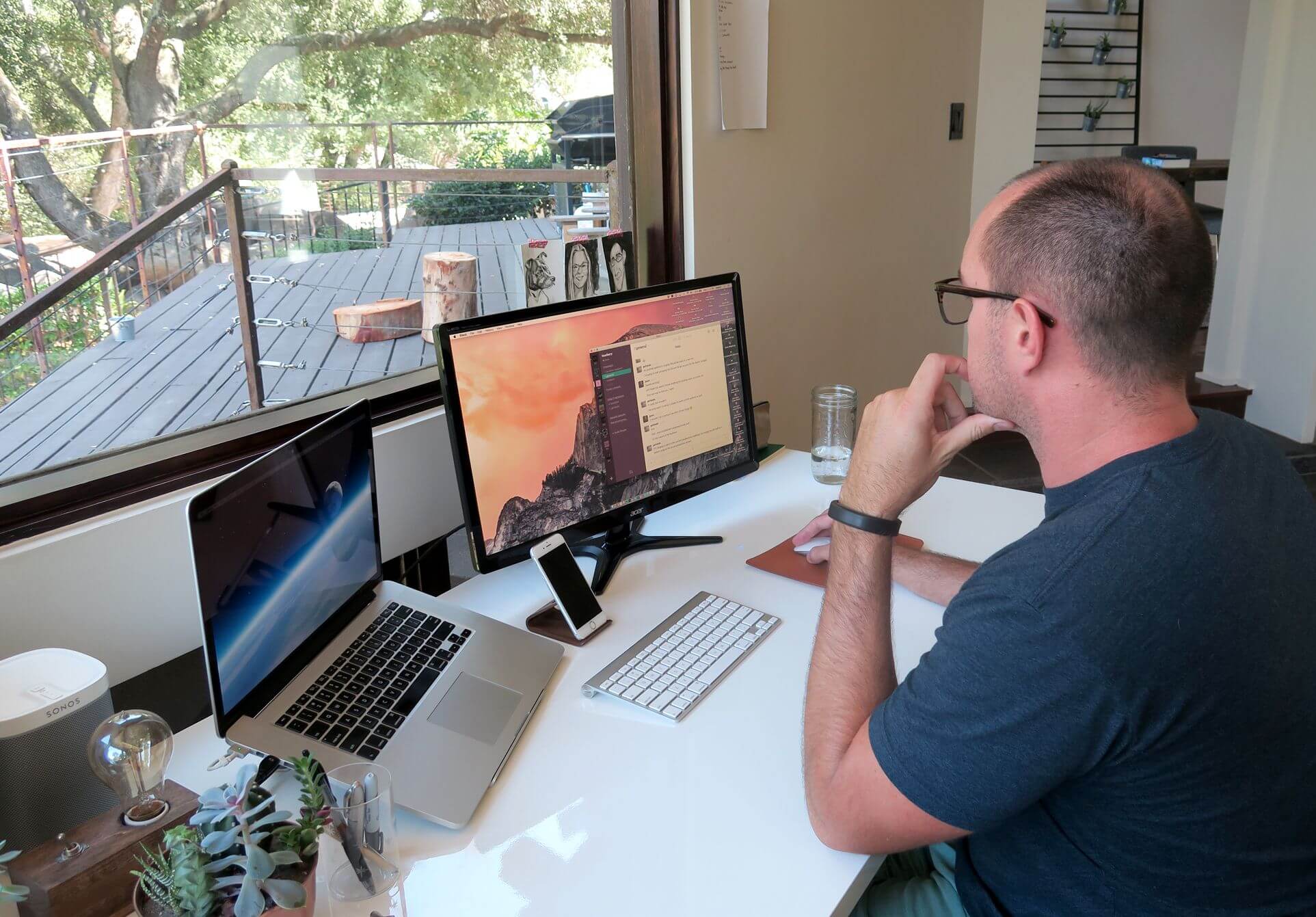 Jason Zook Working At Desk