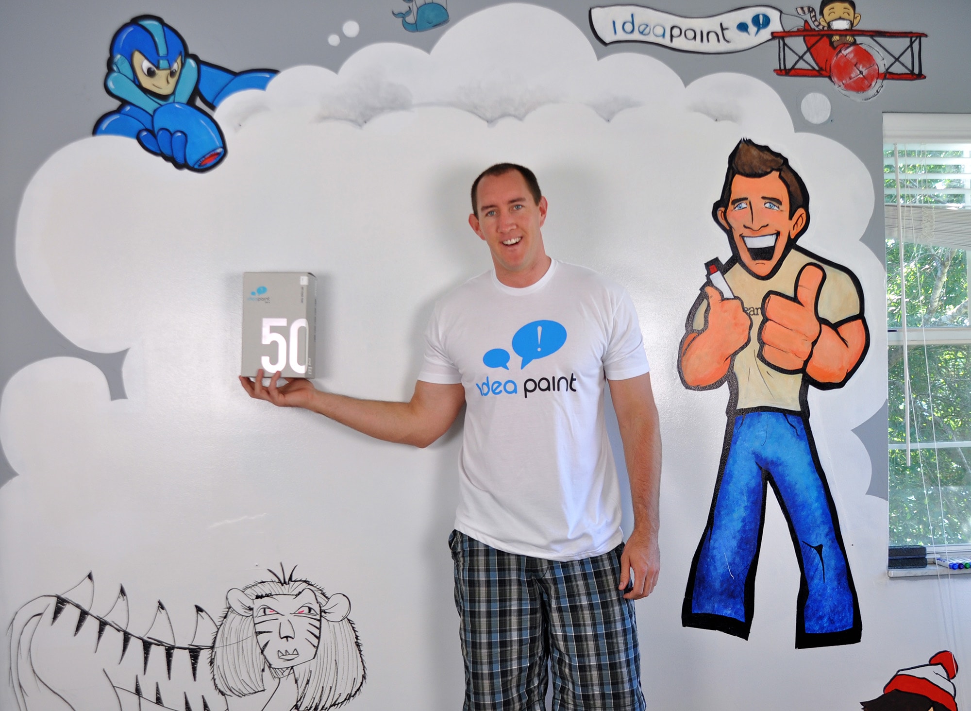 IWearYourShirt Wall with Idea Paint