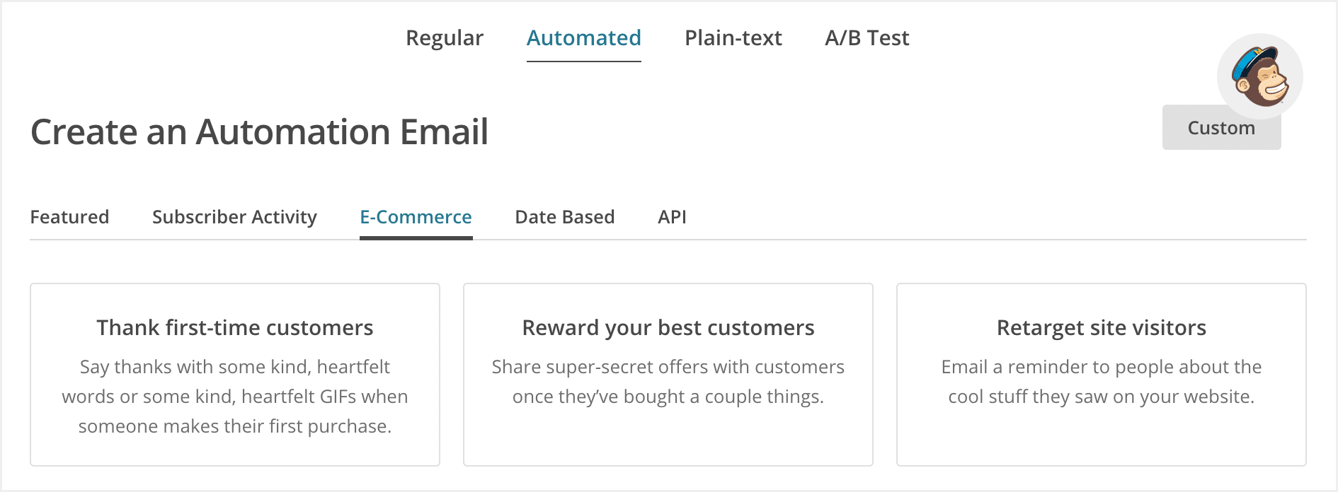 MailChimp advanced features