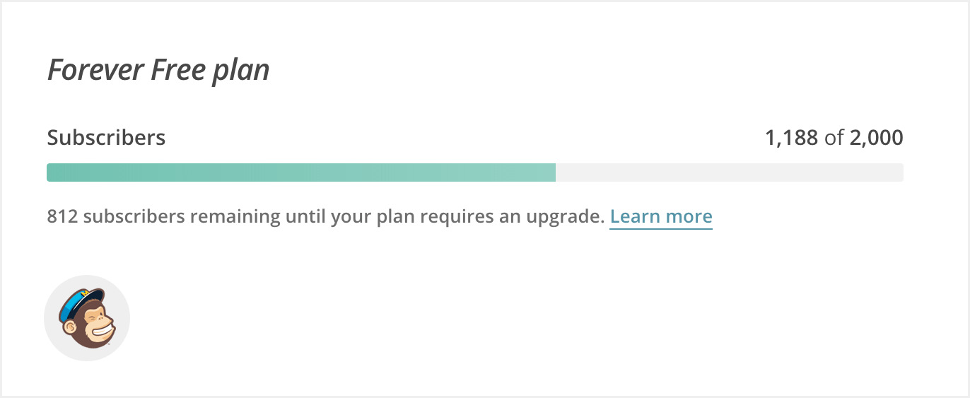 MailChimp free subscribers
