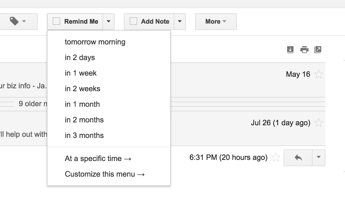 RightInbox Email Follow Ups