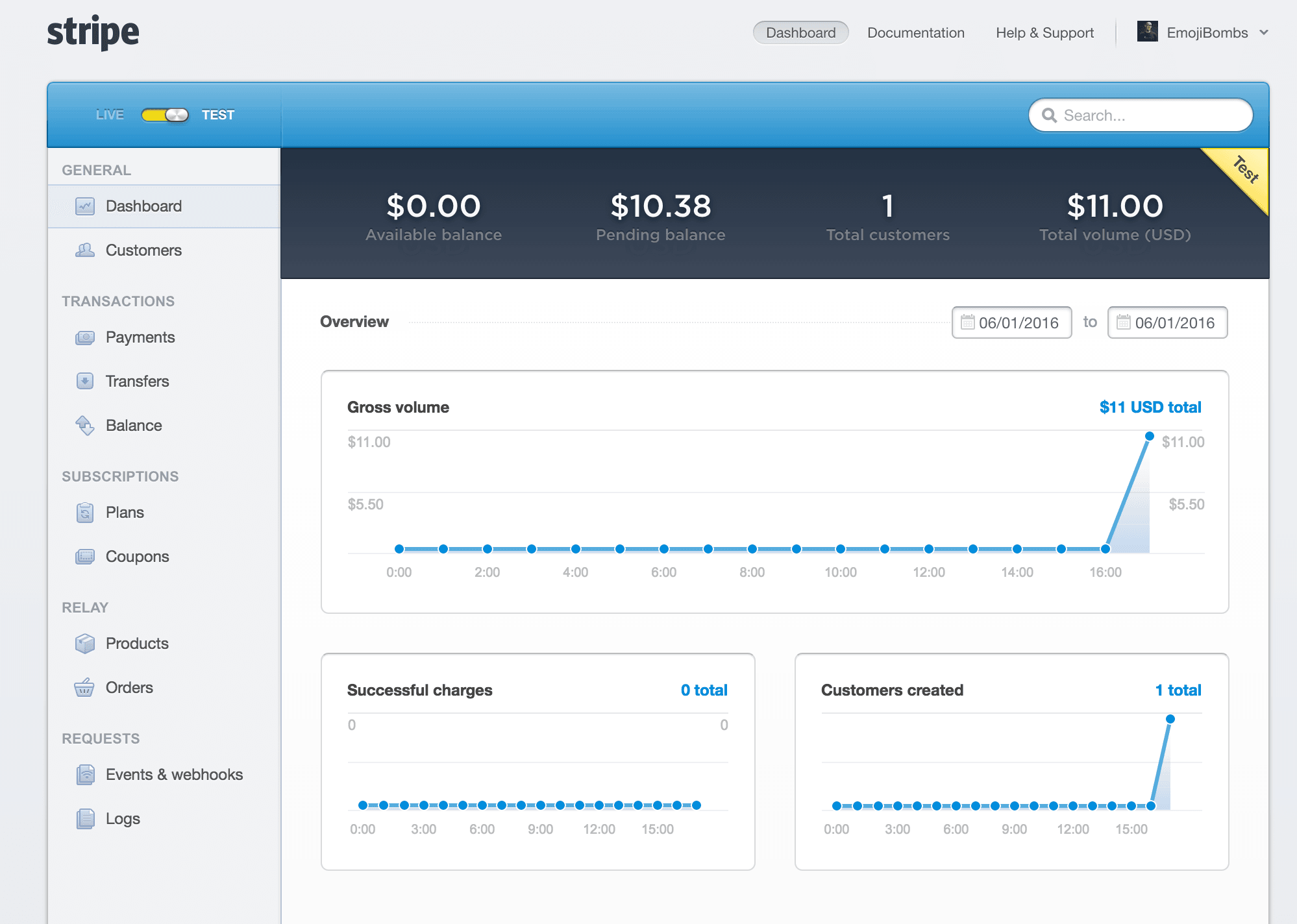 Emojibombs Stripe Purchase