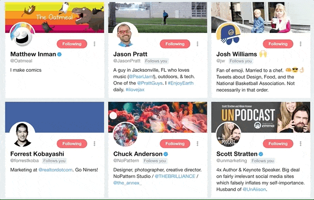 Unfollowing everyone on Twitter GIF