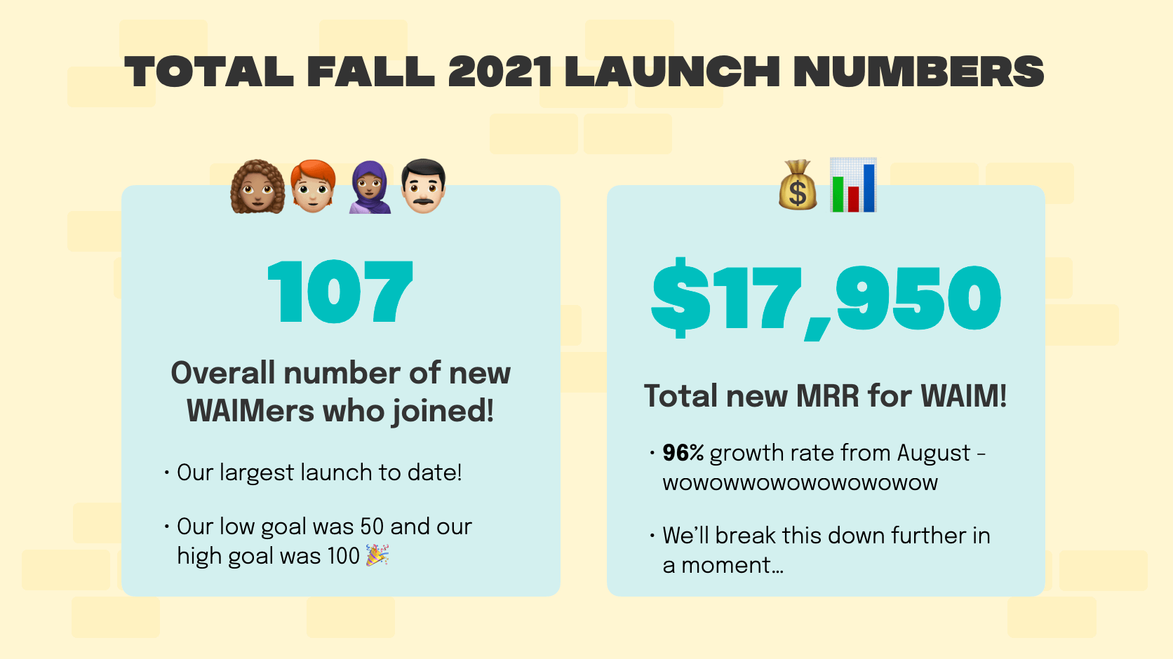 WAIM 2021 Fall Launch