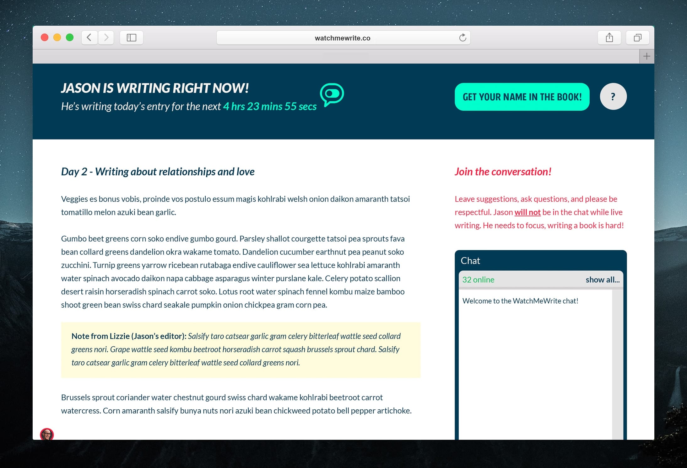 WatchMeWrite by Jason Zook